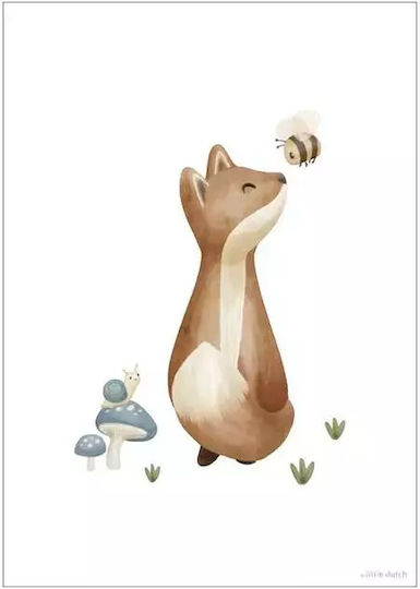 Little Dutch A3 Beidseitiges Poster Wald Freunde