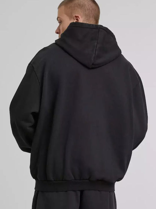 Black Hoodie Cardigan