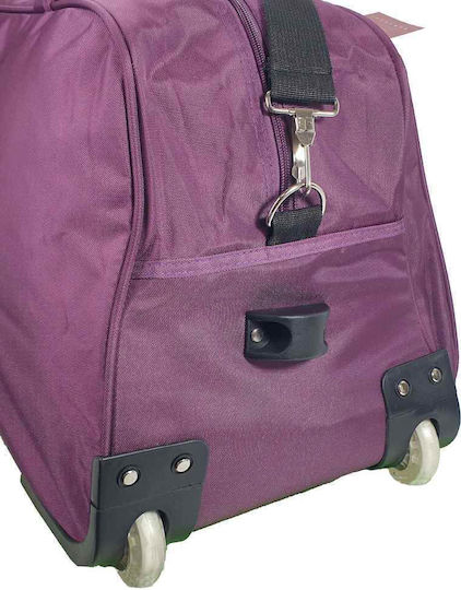 Bartuggi Sack Voyage 51lt Purple with Wheels Fabric L55xW29xH29cm