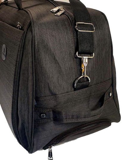 Bartuggi Sack Voyage 51lt Black with Wheels Fabric L55xW29xH29cm