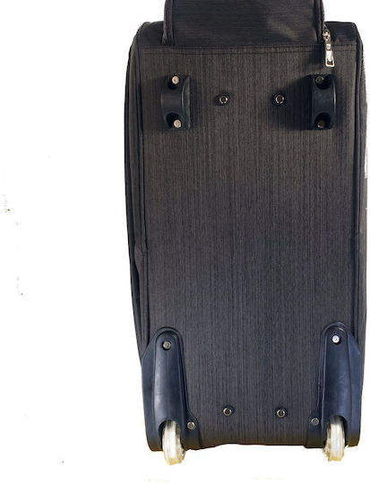 Bartuggi Reisetasche 72.8Es Schwarz mit Rädern Stoff L65xB31.4xH31.4cm