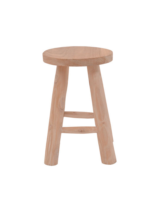 Stool For Living Room Wooden Verenity Natural Shade 30x30x45cm