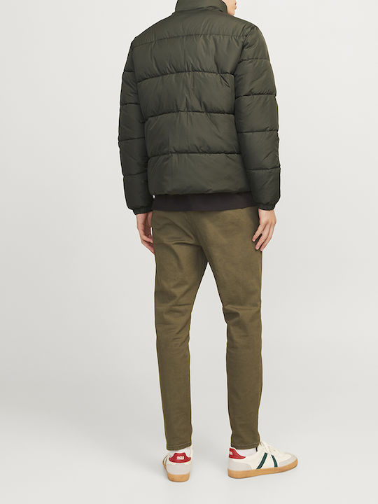 Winter Jacket Puffer Windproof Dark Green