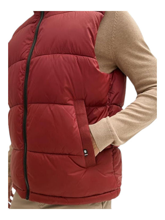 Sleeveless Jacket Puffer Red