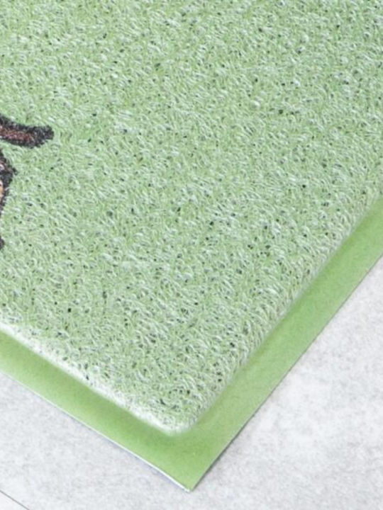 Artsy Mats Πατάκι Εισόδου Green Highland Cow Πράσινο 70x40εκ.