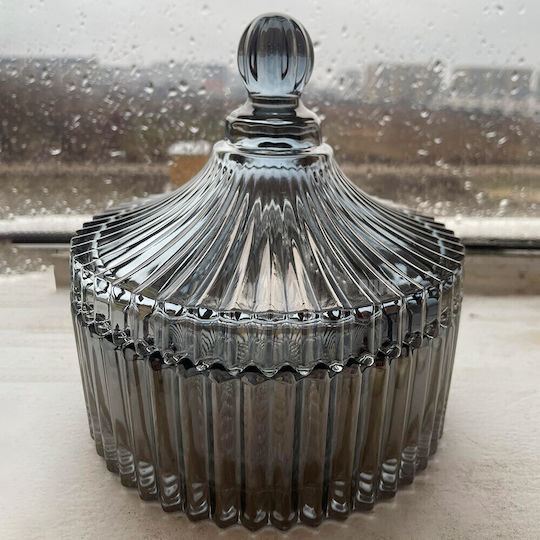 Großes Süßigkeitenglas Pufo Stil Aus Glas mit Deckel 16 cm