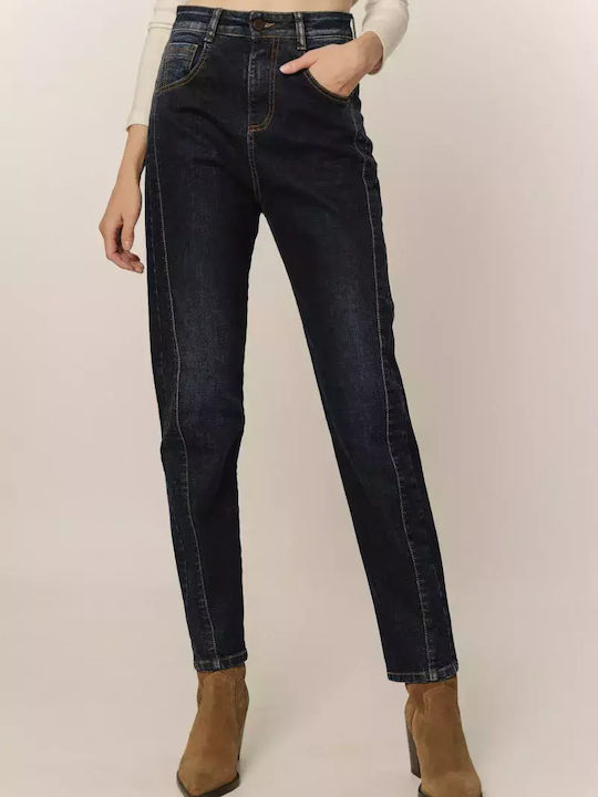 Ψηλόμεσο Γυναικείο Jean Παντελόνι D.K Blue Denim