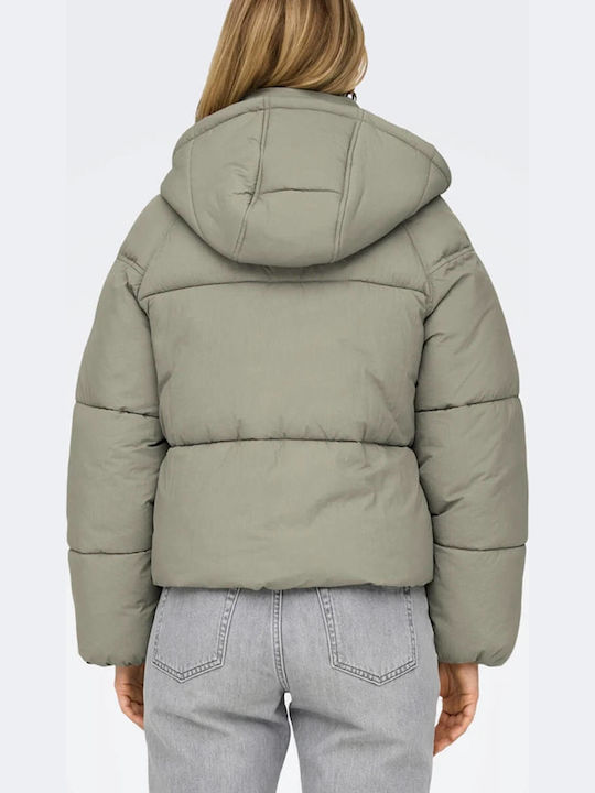 Only Hope Μπουφάν Puffer Silver Sage
