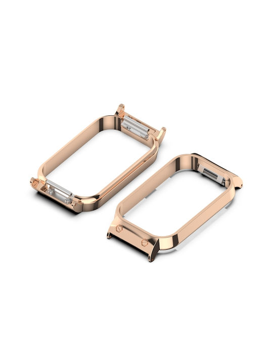 Μεταλλική Θήκη σε Ροζ Χρυσό χρώμα για Xiaomi Smart Band 8 Active, Redmi Band 2 Μεταλλική Θήκη σε Ροζ Χρυσό χρώμα για Xiaomi Smart Band 8 Active, Redmi Band 2