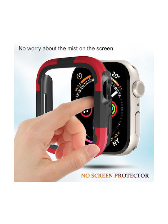 Силиконов Калъф в Червен цвят за Apple Watch Series SE 2, 6, SE, 5, 4 44mm