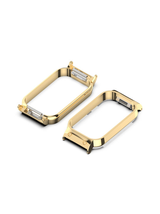 Metal Case in Black color for Xiaomi Smart Band 8 Active, Redmi Band 2