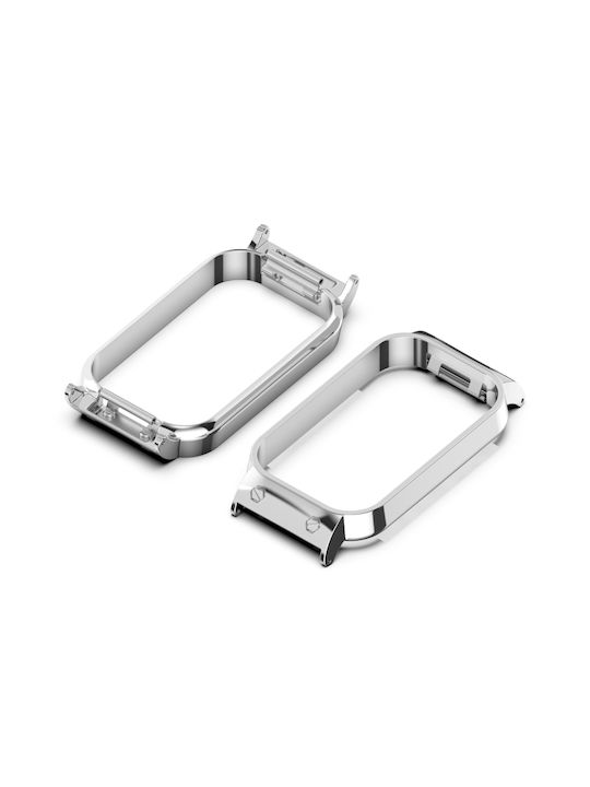 Metal Case in Black color for Xiaomi Smart Band 8 Active, Redmi Band 2