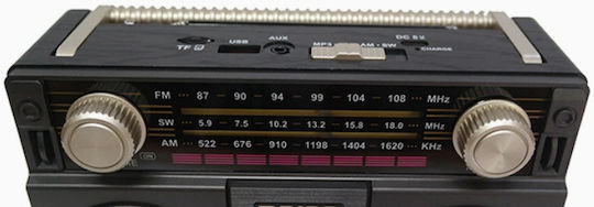 MD-1305 BT Retro Portable Radio Rechargeable with Bluetooth and USB Gray