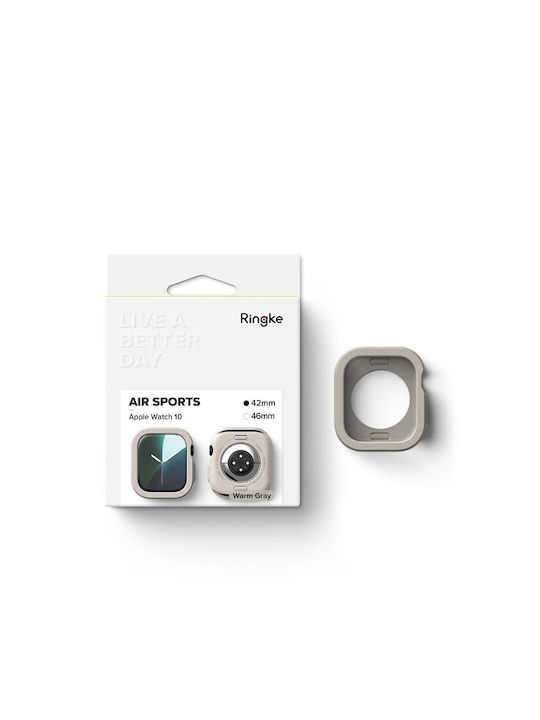 Ringke Silicone Case in Gray color for Apple Watch 10 (46mm)