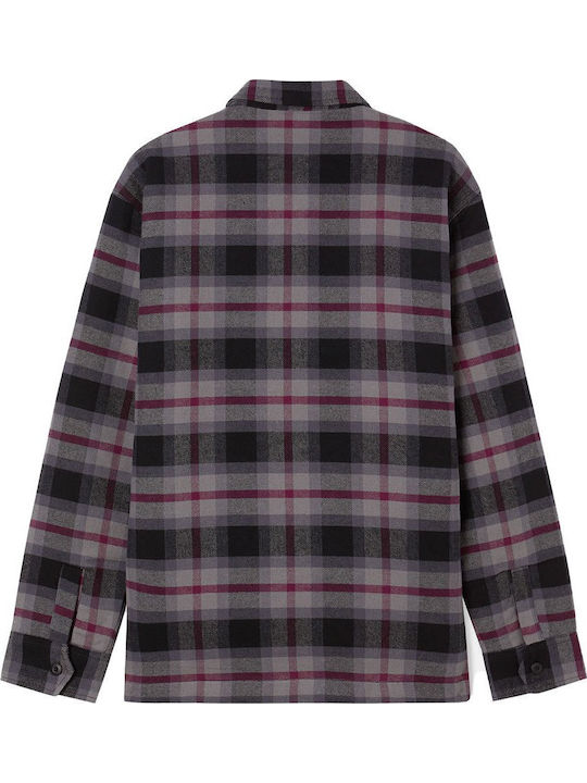 Μακρυμάνικo Overshirt Μαύρο