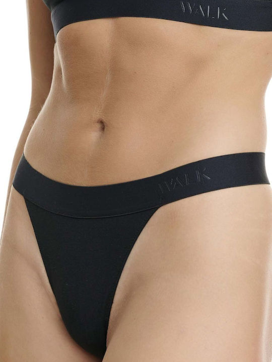 Βαμβακερό Γυναικείο String Μαύρο