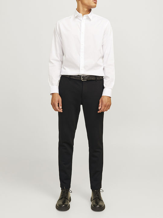 Trousers Chino Elastic in Slim Fit Black