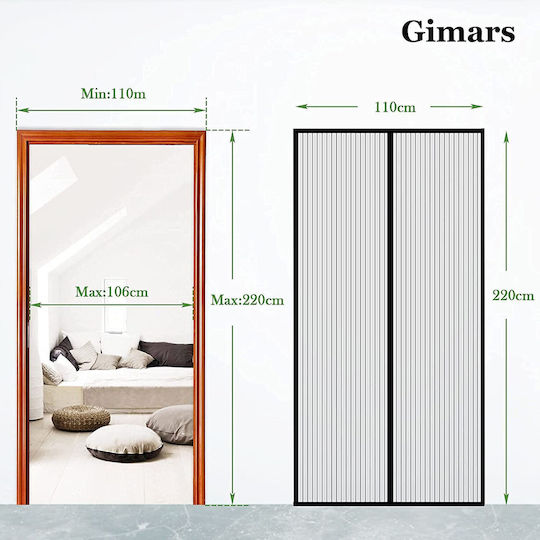 Screen Door Magnetic from Polyester 220x100cm