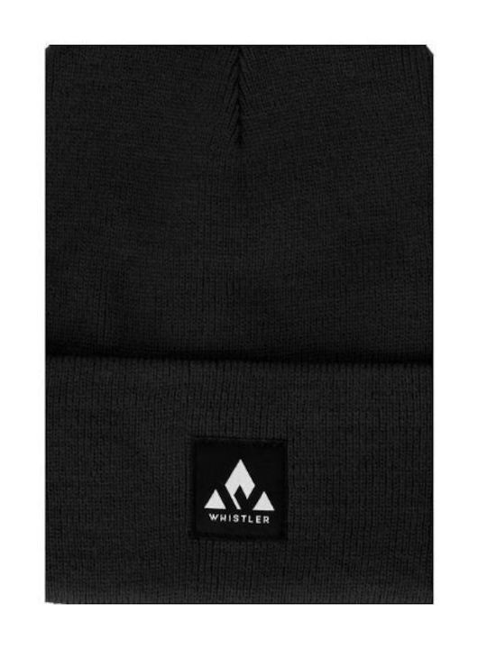 Whistler Beanie Unisex Beanie Knitted in Black color