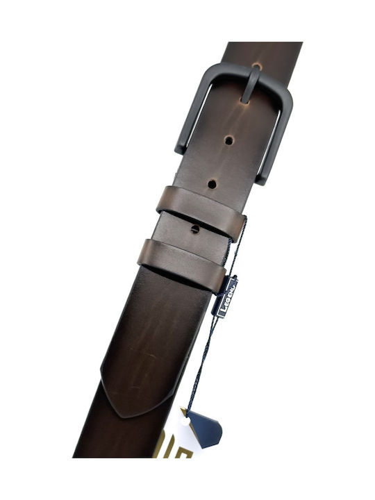 Wide Men's Belt Brown