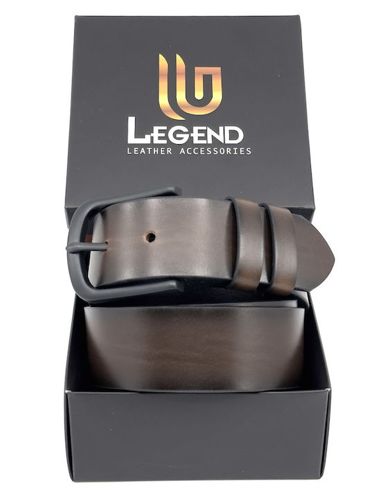 Wide Men's Belt Brown