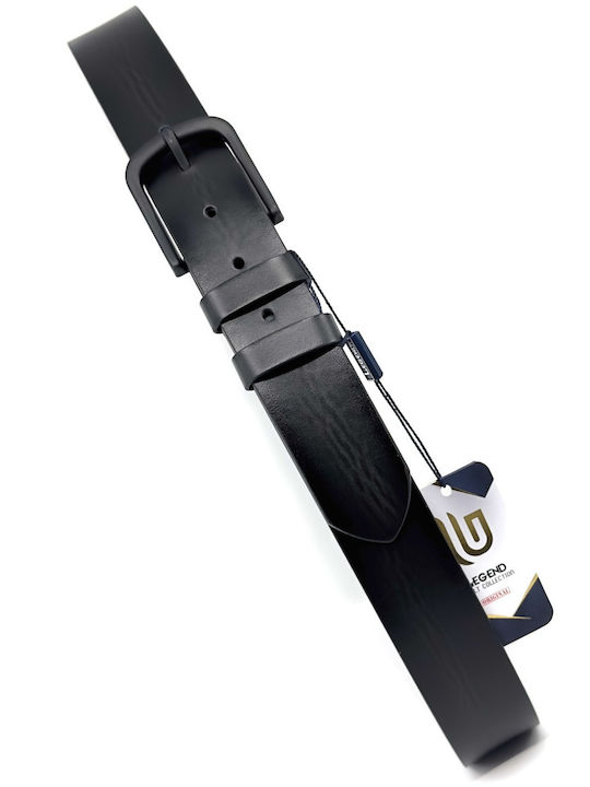 Wide Men's Belt Black