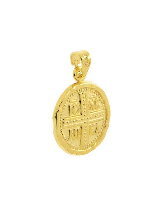 Senzio Belibasakis Halskette Konstantin Amulett aus Gold 14K