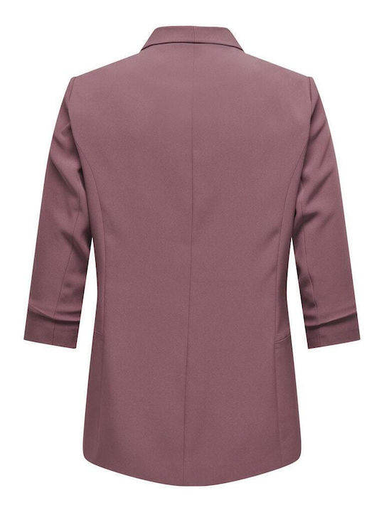 Only Women's Blazer Burgundy