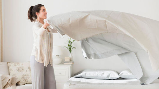Σεντόνι Ξενοδοχείου Naxos Semi Percale Easy Iron Υπέρδιπλο