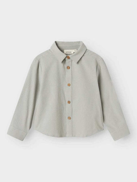 Kids Shirt Long Sleeve Mirage Gray