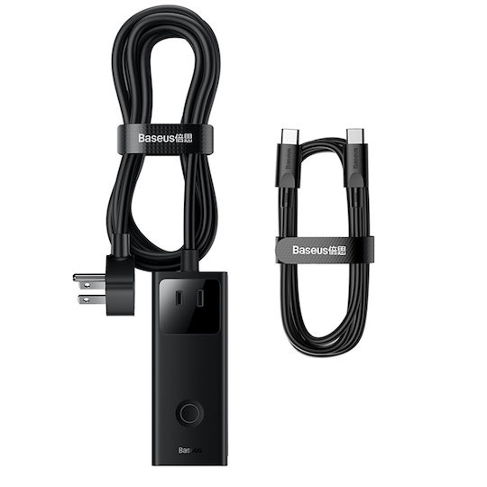 Baseus Suport de Încărcare cu 2 Porturi USB-A și 2 Porturi USB-C 65W în culoarea Negru (PowerCombo Pro)