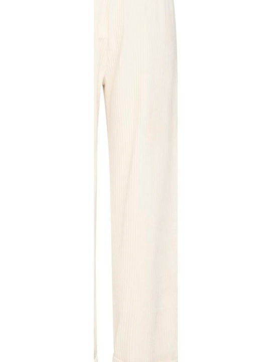 Women's Fabric Trousers Almond Milk