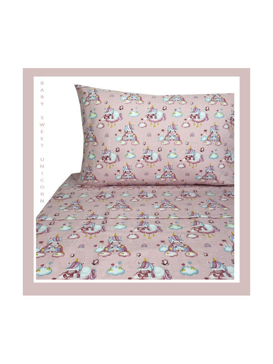 Astron Italy Sheet Set Single Cotton Sweet Unicorn