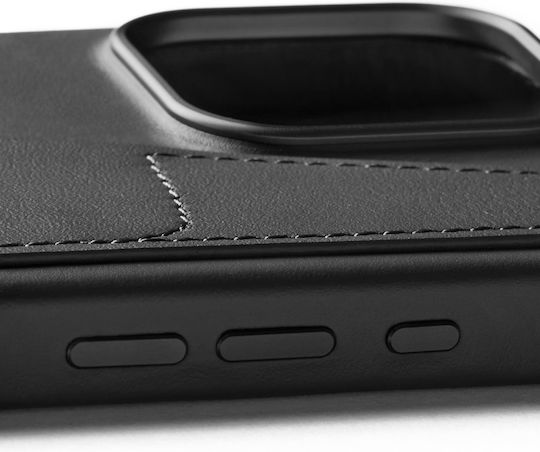 Mujjo For Apple Back Cover Piele 1mm Negru (iPhone 16 Pro Max)