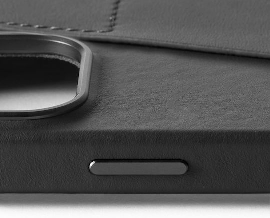 Mujjo For Apple Back Cover Piele 1mm Negru (iPhone 16 Pro Max)