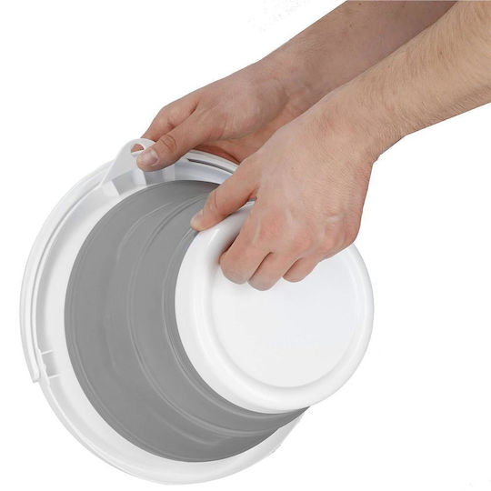 Pliere Lavoar Rotund 31x24cm. Capacitate 10lt Alb