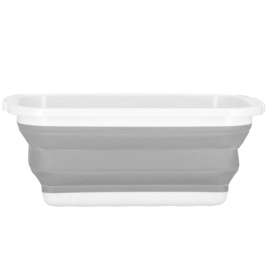 Folding Basin Rectangular 40x29x15cm. Capacity 8.5lt White