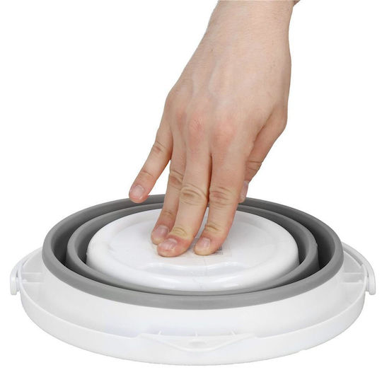 Pliere Lavoar Rotund 31x24cm. Capacitate 10lt Alb