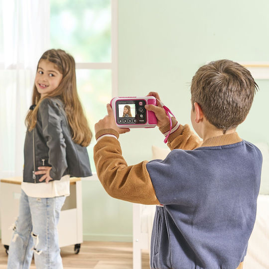 Vtech Kidizoom Print Compact Φωτογραφική Μηχανή 2MP με Οθόνη 2.4" και Ανάλυση Video 320 x 240 pixels Θερμικής Εκτύπωσης Ροζ