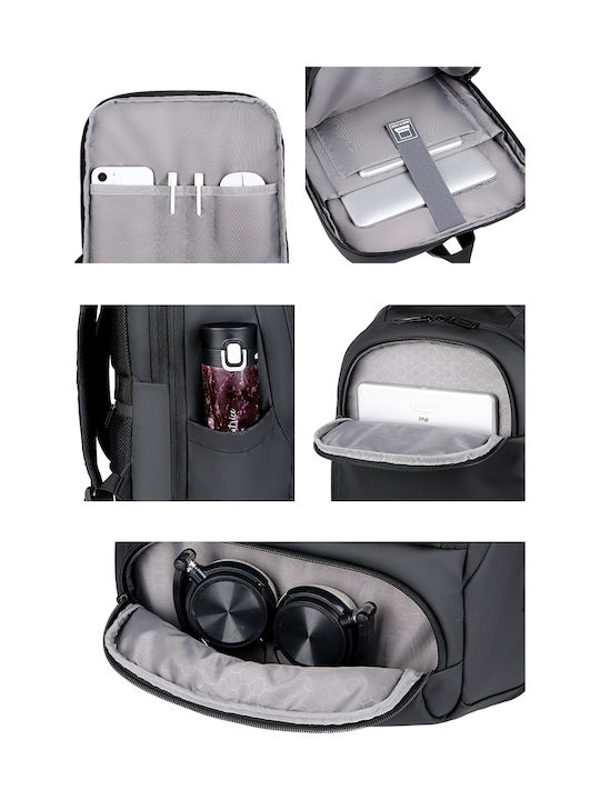 R&J Backpack Αδιάβροχο 30lt Μαύρο