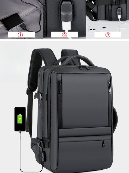 R&J Backpack Αδιάβροχο 31lt Μαύρο