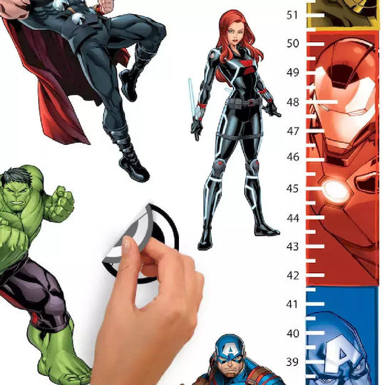 RoomMates Decor Kids Growth Height Chart Wall Sticker Avengers Multicolour