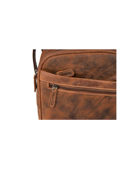 Leather Creations XK Leather Men's Bag Shoulder / Crossbody Brown