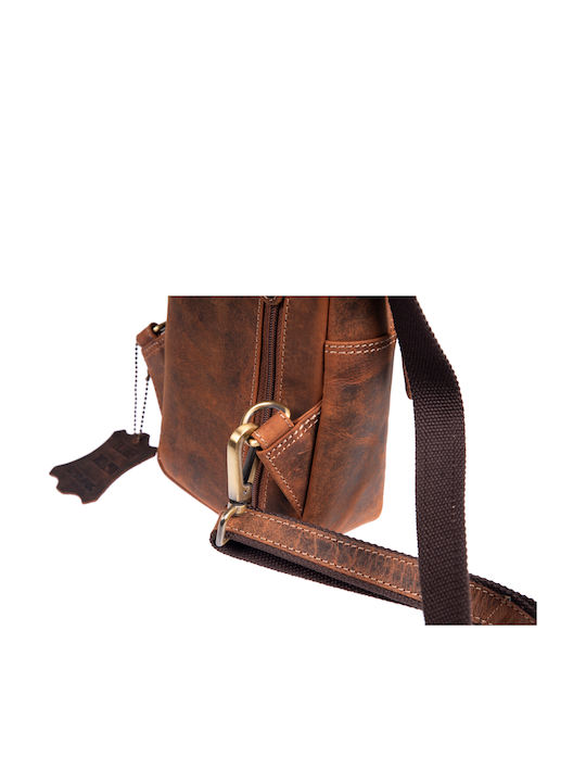 Leather Men's Bag Shoulder / Crossbody Brown