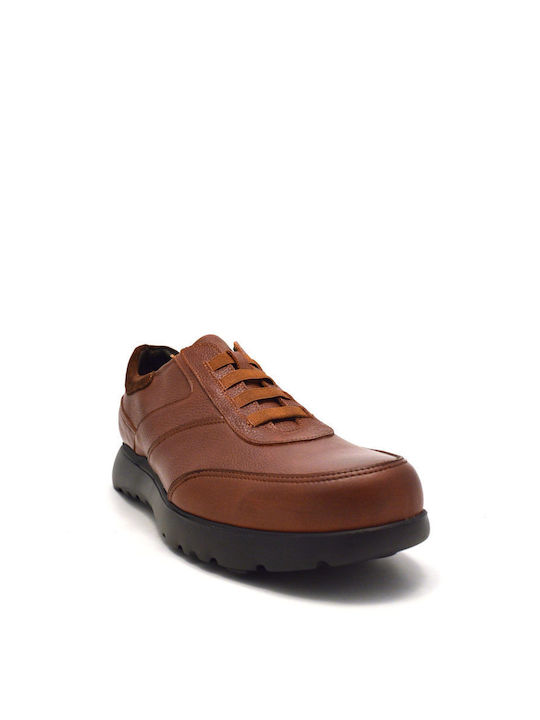 Softies Men's Leather Casual Shoes Tabac Brown