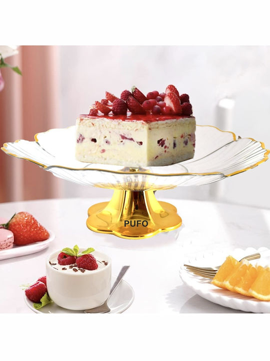 Bol de Fructe Elegant Tip Taleră Pufo Elegant Suport Prăjituri Deserturi Fructe Aperitive