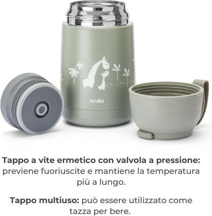 Food Thermos 620ml 4475 Sage Green Nuvita