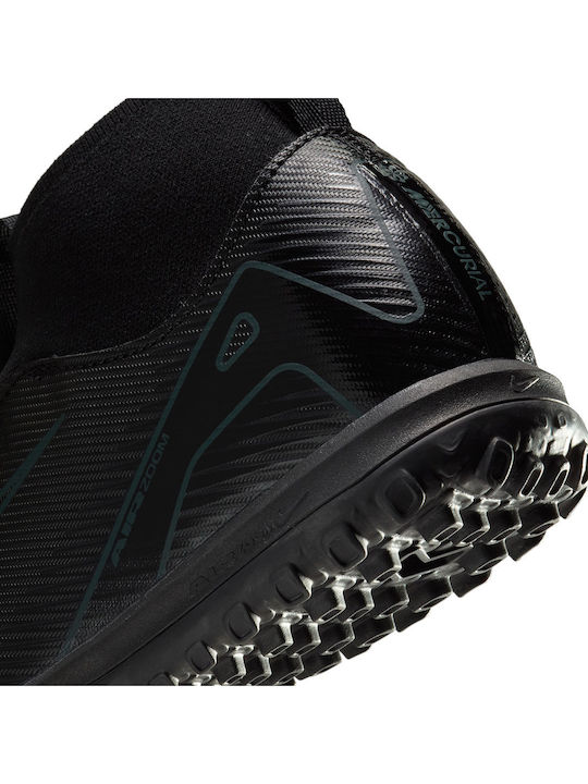 Jr Zoom Superfly 10 Academy Tf TF Παιδικά Ποδοσφαιρικά Παπούτσια με Σχάρα Μαύρα