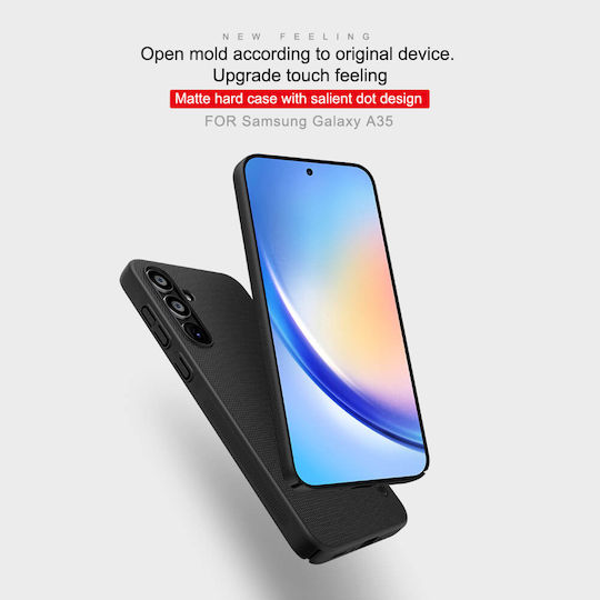 Nillkin Super Frosted Back Cover Silicone / Plastic Black (Galaxy A35)