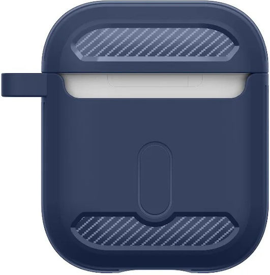 Techsuit Carbon Case Silicone in Green color for Apple AirPods 1 / AirPods 2